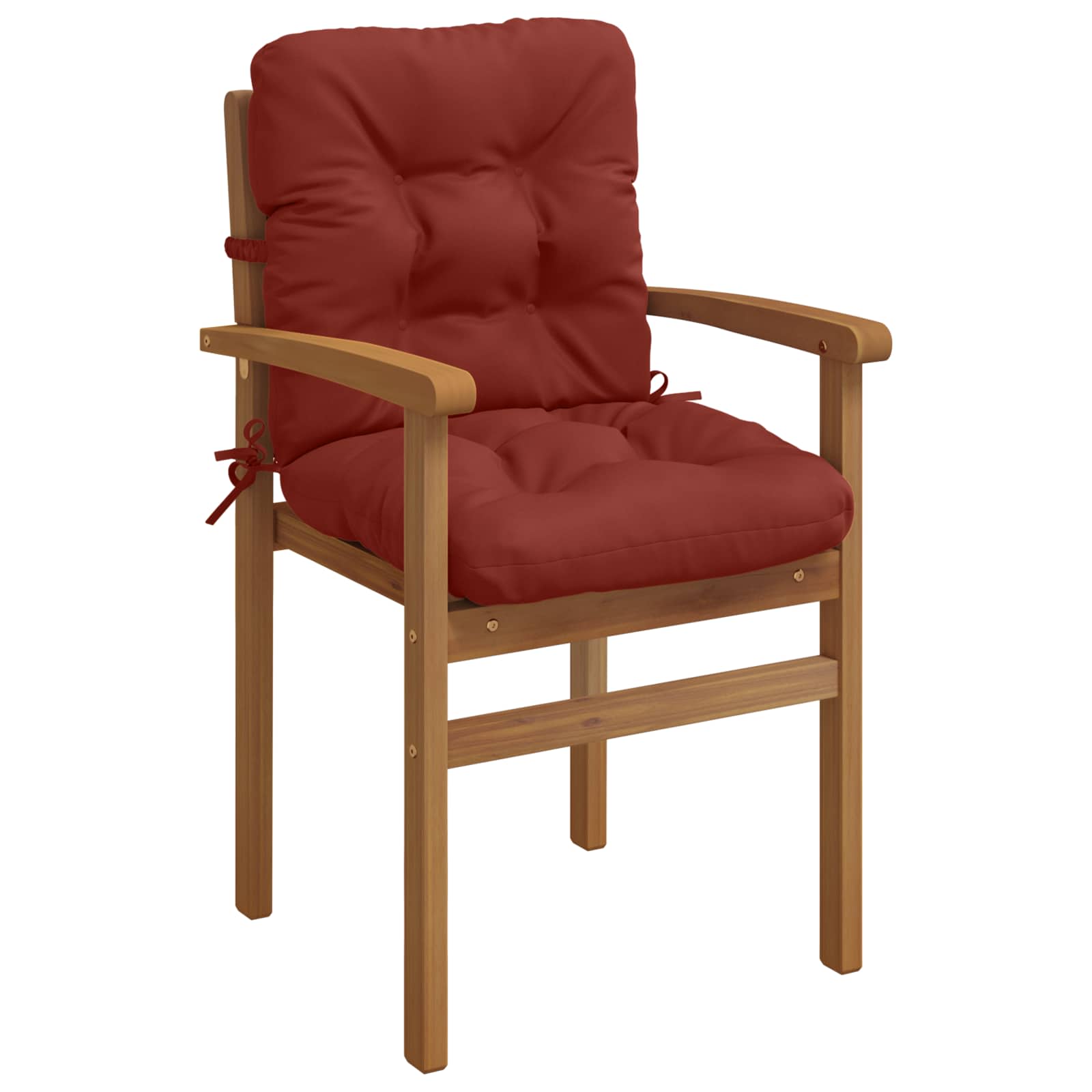 Cuscini per Sedia Alta in 6 Pezzi VIANEN 100% Poliestere Rosso