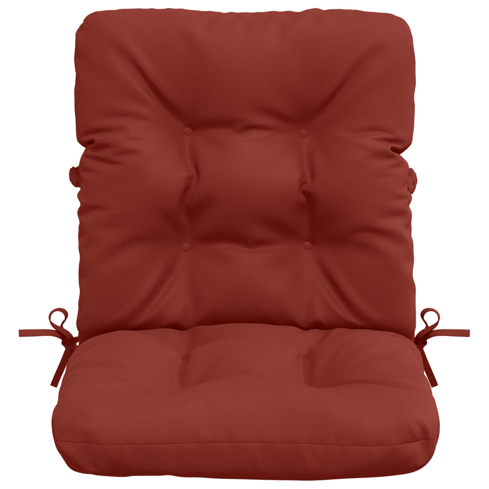 Cuscini per Sedia Alta in 6 Pezzi VIANEN 100% Poliestere Rosso