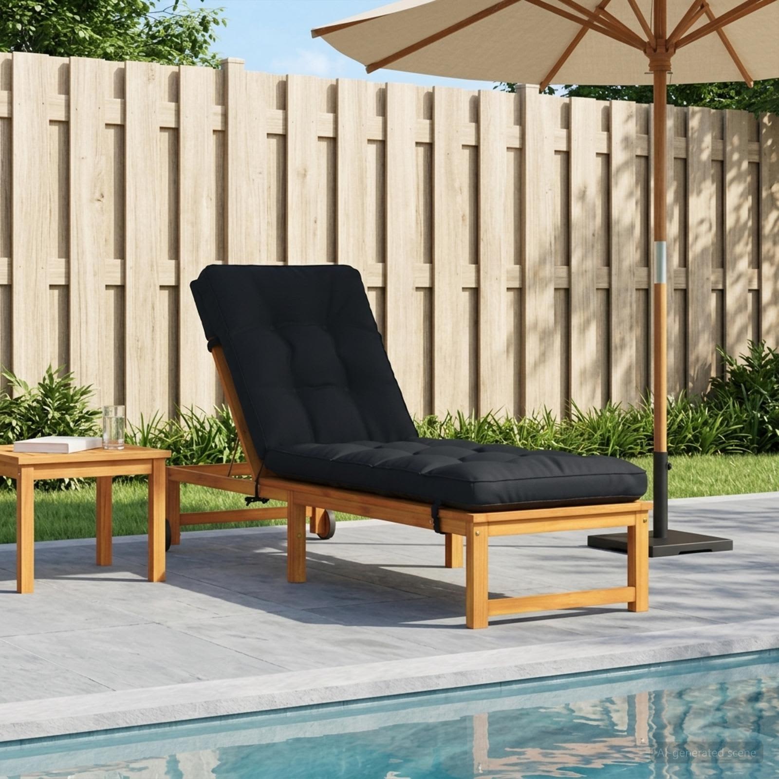 Cuscino per Lettino VIANEN 100% Poliestere Blu Scuro