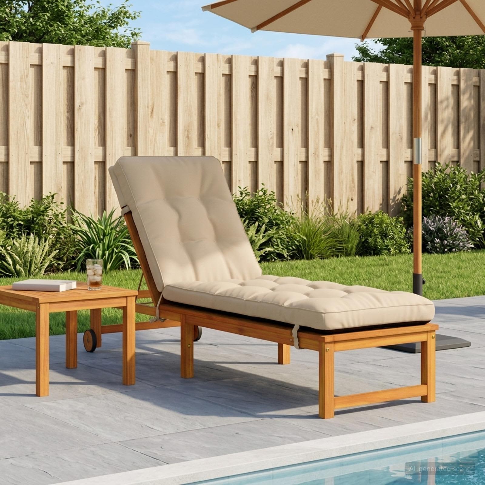Cuscino per Lettino VIANEN 100% Poliestere Crema
