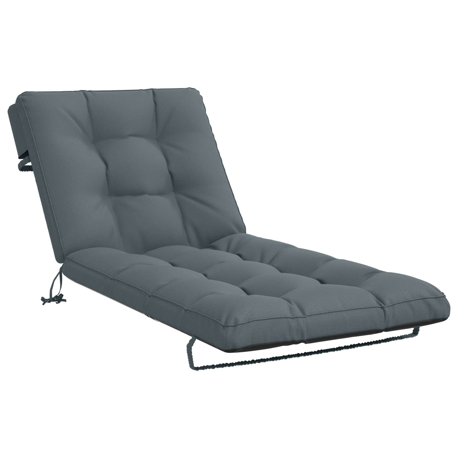 Cuscino per Lettino VIANEN 100% Poliestere Blu 200 x 70 x 8 cm