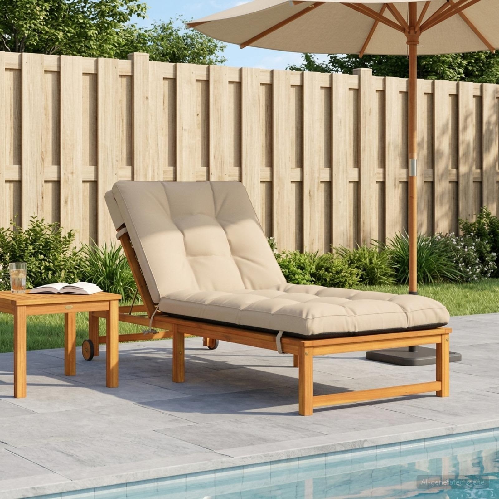 Cuscino per Lettino VIANEN 100% Poliestere Crema