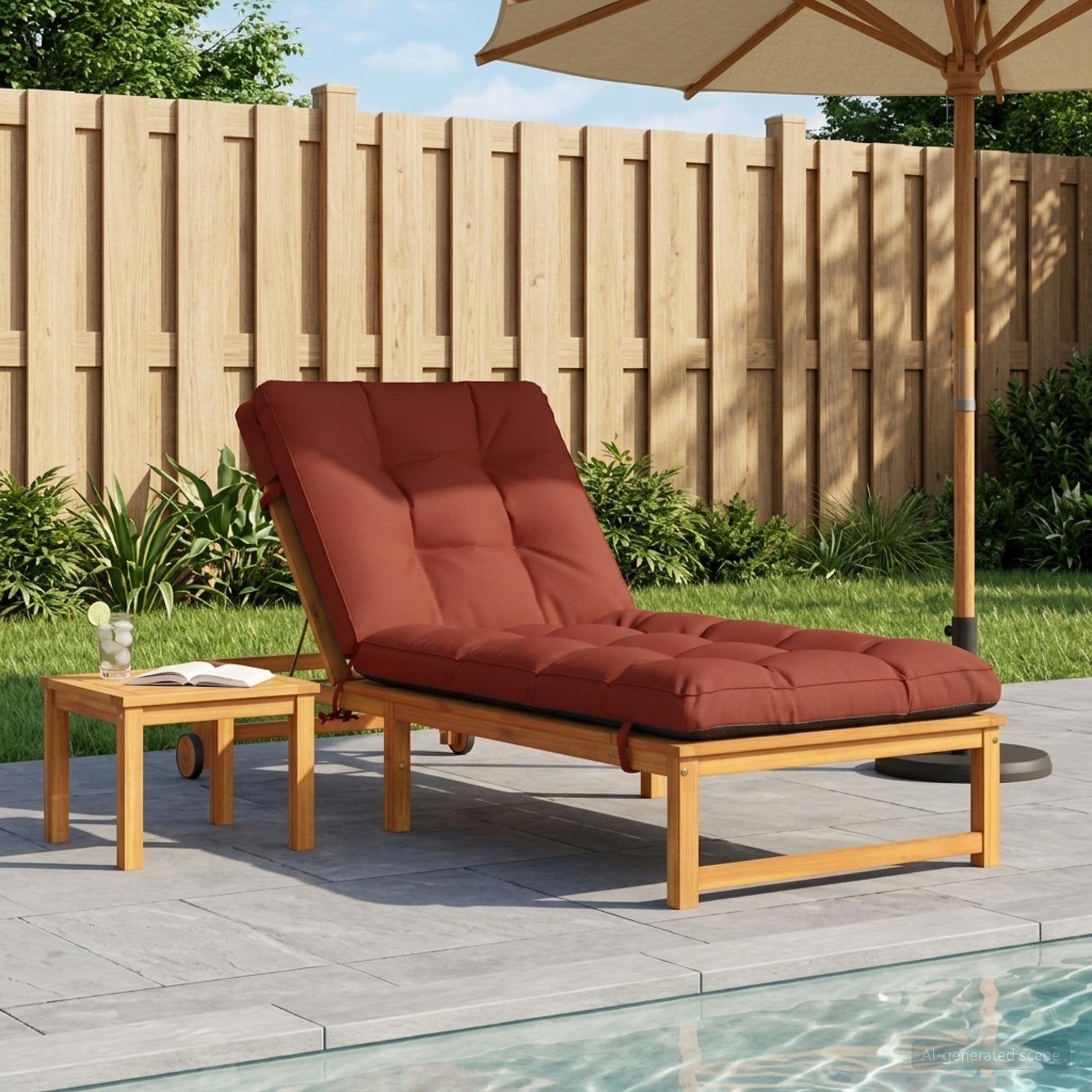 Cuscino per Lettino VIANEN 100% Poliestere Rosso