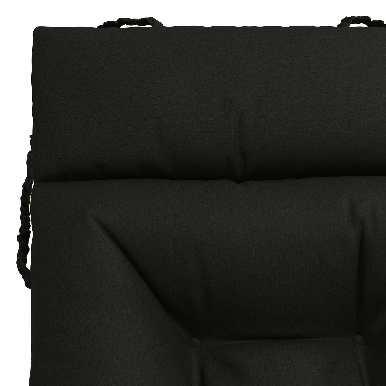 Cuscino per Lettino VIANEN 100% Poliestere Nero 200 x 50 x 8 cm