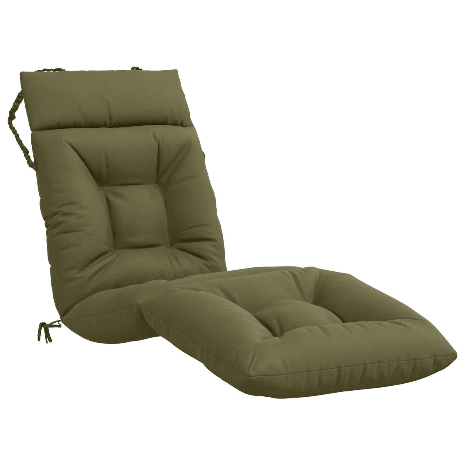 Cuscino per Lettino VIANEN 100% Poliestere Verde Oliva