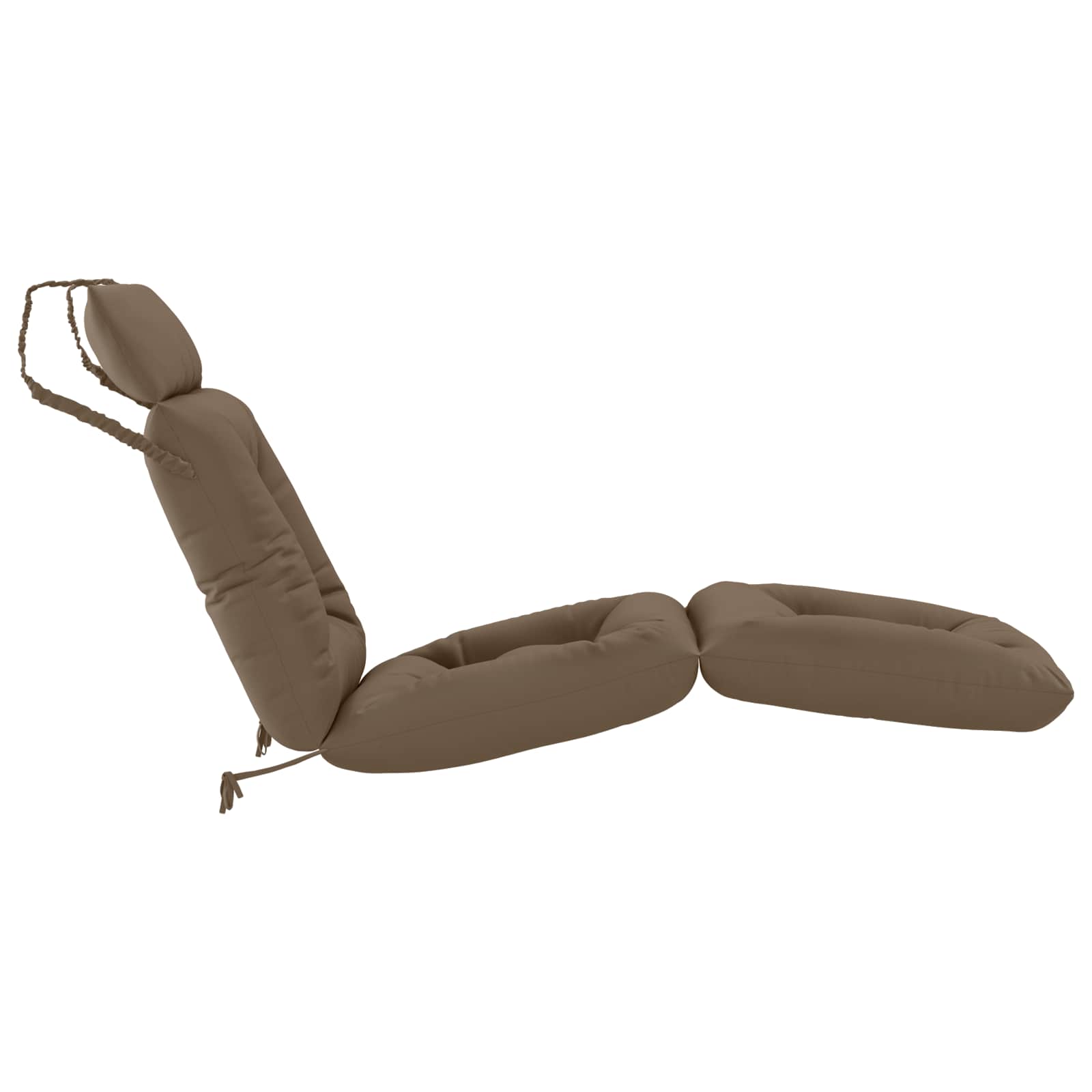 Cuscino per Lettino VIANEN 100% Poliestere Tortora