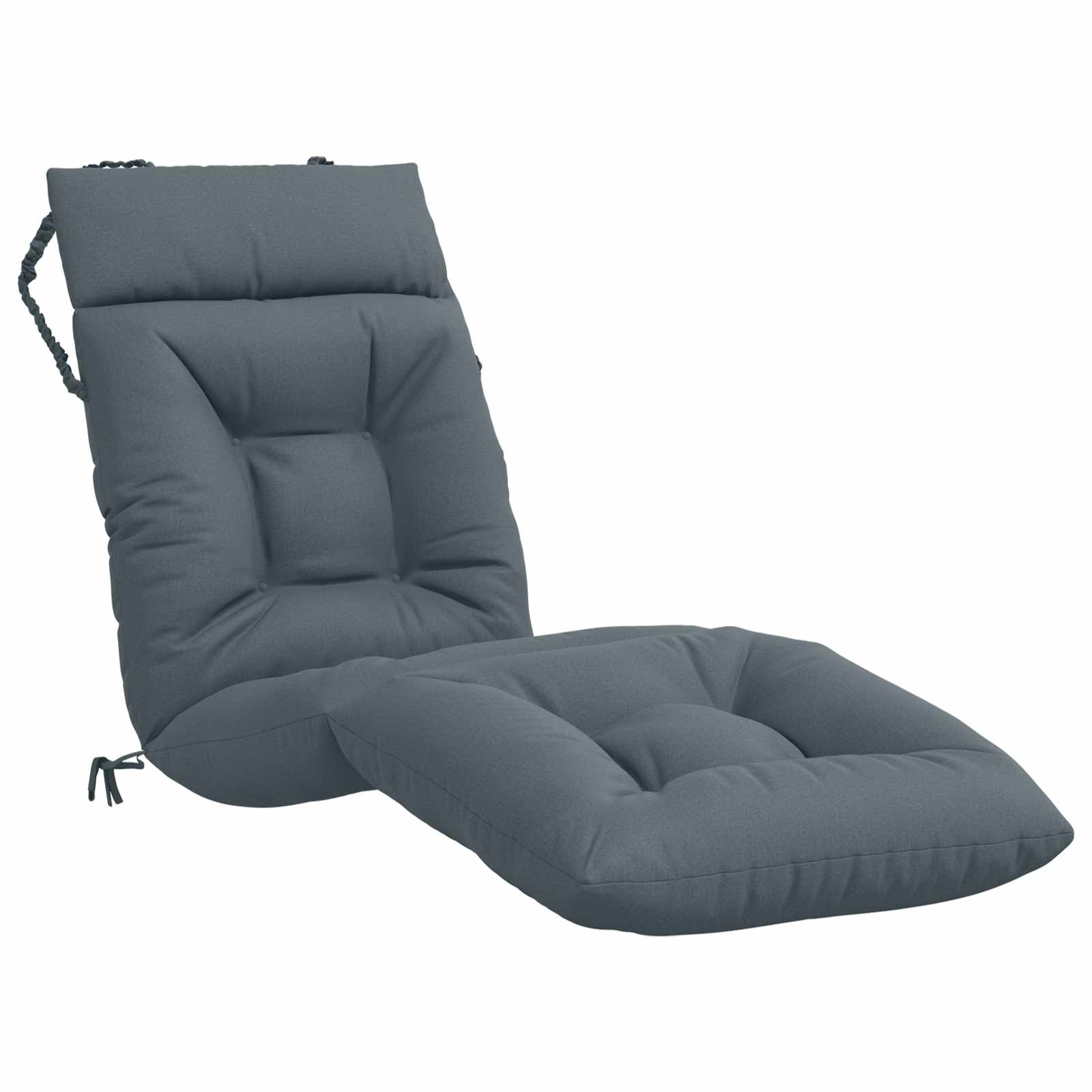 Cuscino per Lettino VIANEN 100% Poliestere Blu 200 x 60 x 8 cm