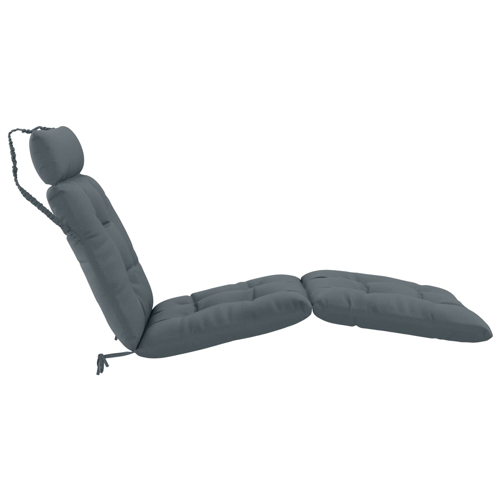 Cuscino per Lettino VIANEN 100% Poliestere Blu 200 x 70 x 8 cm