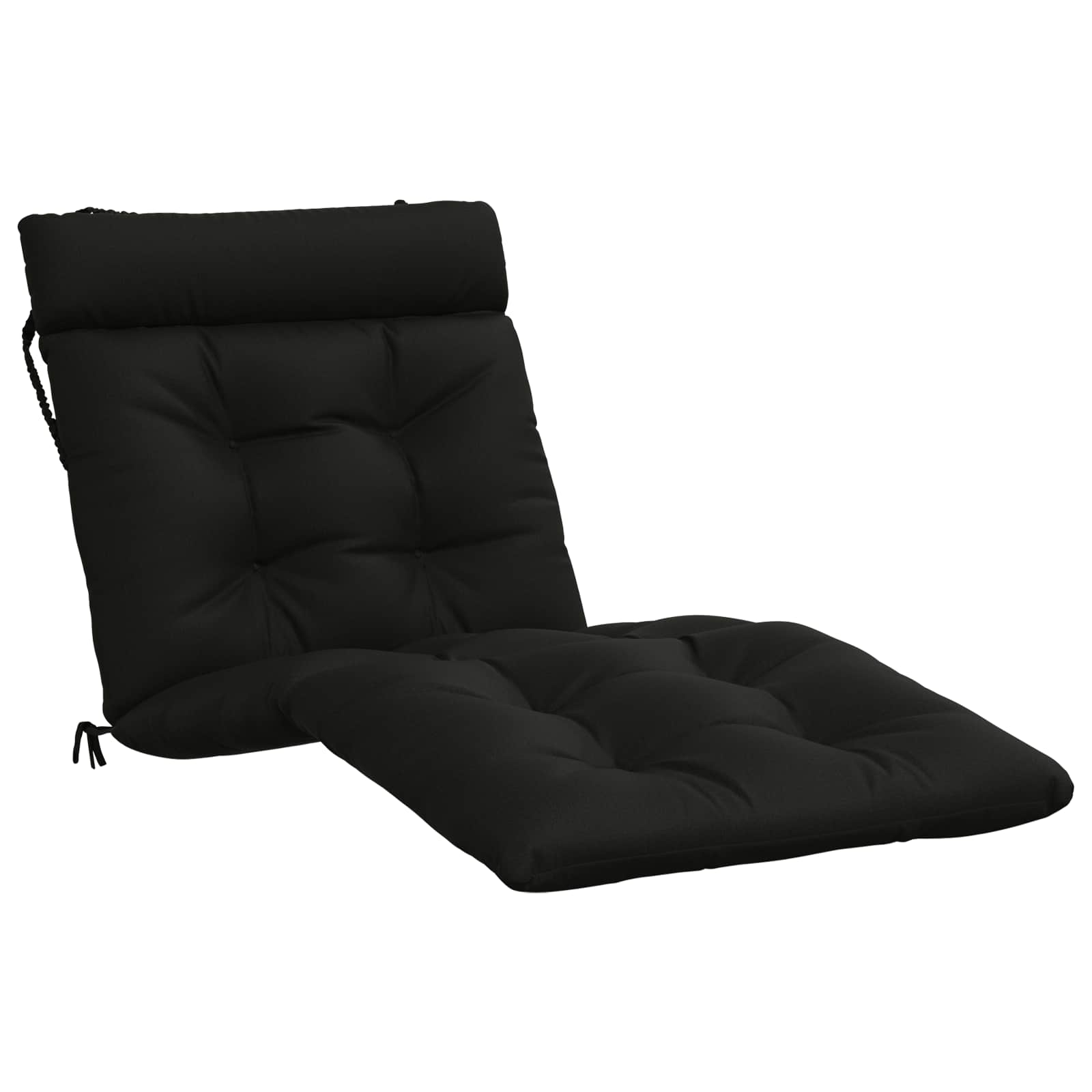 Cuscino per Lettino VIANEN 100% Poliestere Nero 200 x 70 x 8 cm