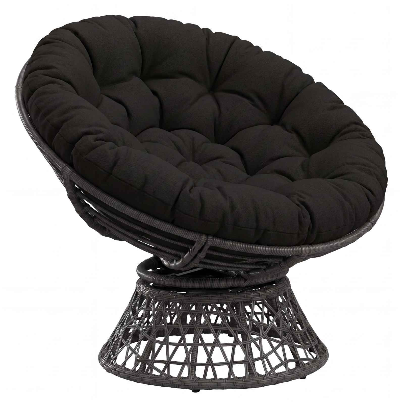 Cuscino per Sedia Papasan VIANEN 100% Poliestere Nero