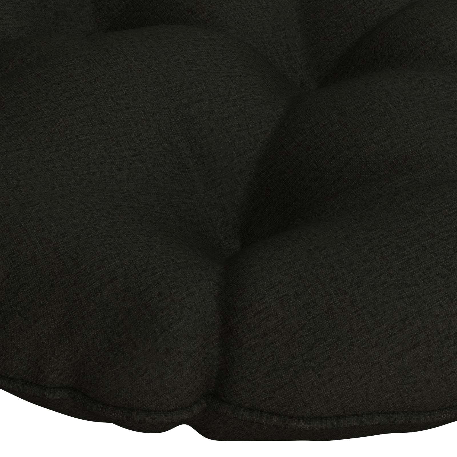 Cuscino per Sedia Papasan VIANEN 100% Poliestere Nero