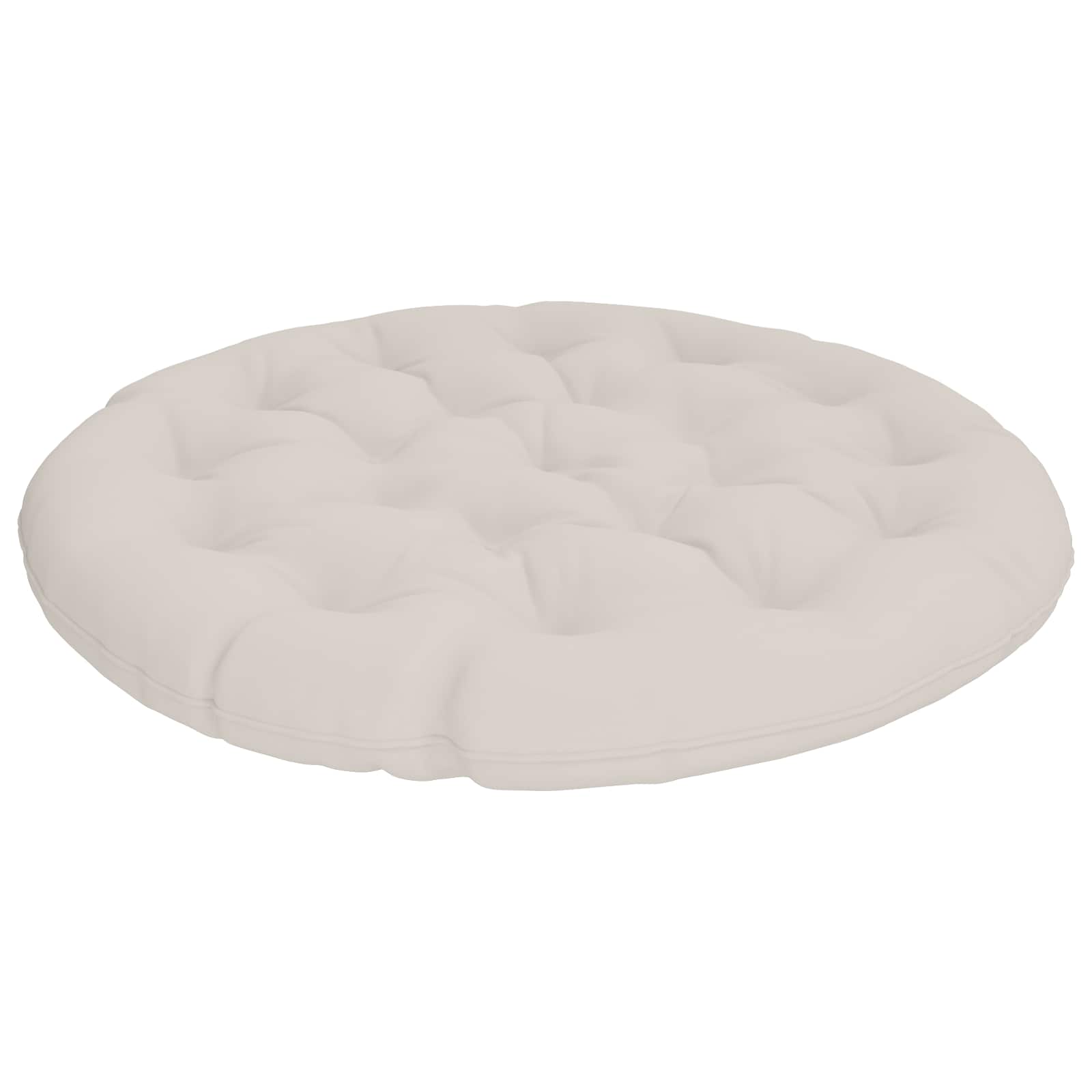 Cuscino per Sedia Papasan VIANEN 100% Poliestere Bianco
