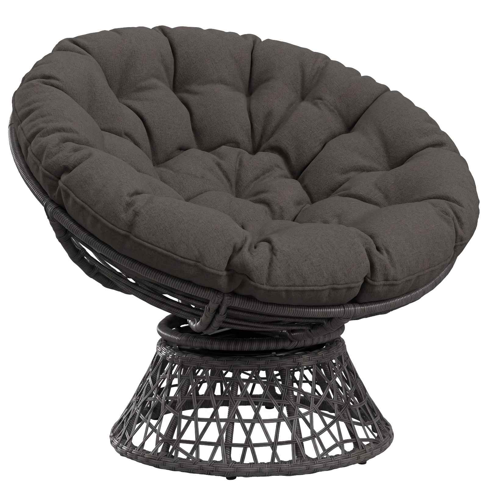 Cuscino per Sedia Papasan VIANEN 100% Poliestere Antracite