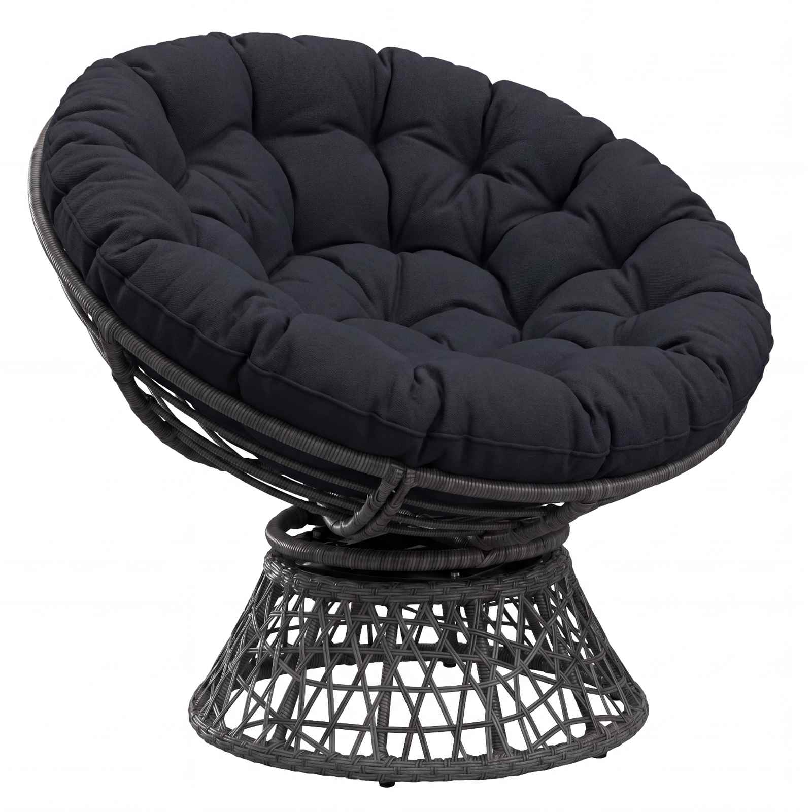 Cuscino per Sedia Papasan VIANEN 100% Poliestere Blu Scuro
