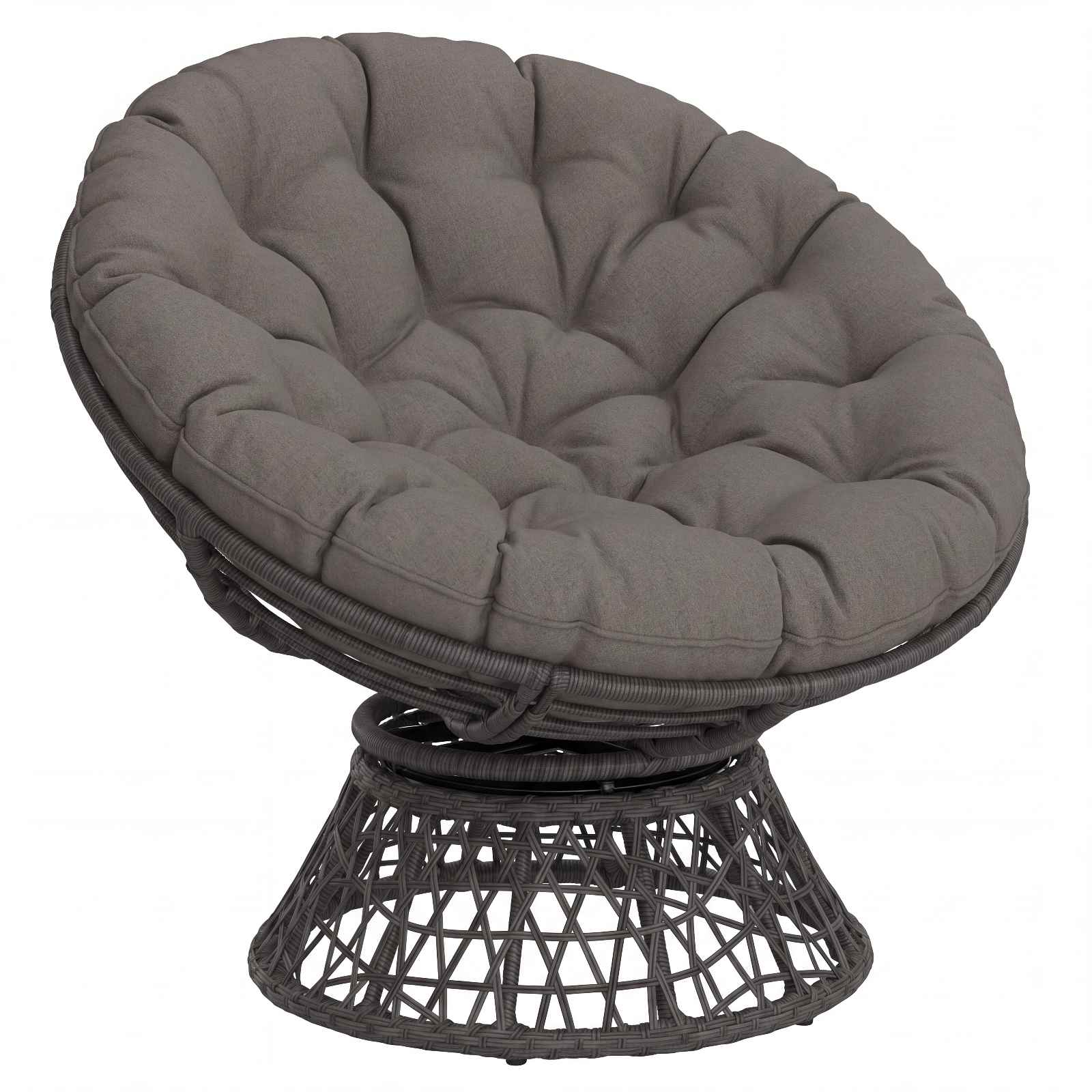 Cuscino per Sedia Papasan VIANEN 100% Poliestere Grigio