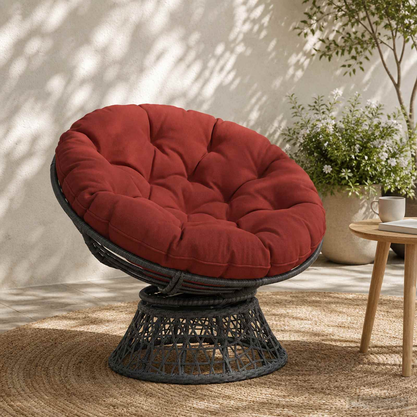Cuscino per Sedia Appesa VIANEN 100% Poliestere Rosso