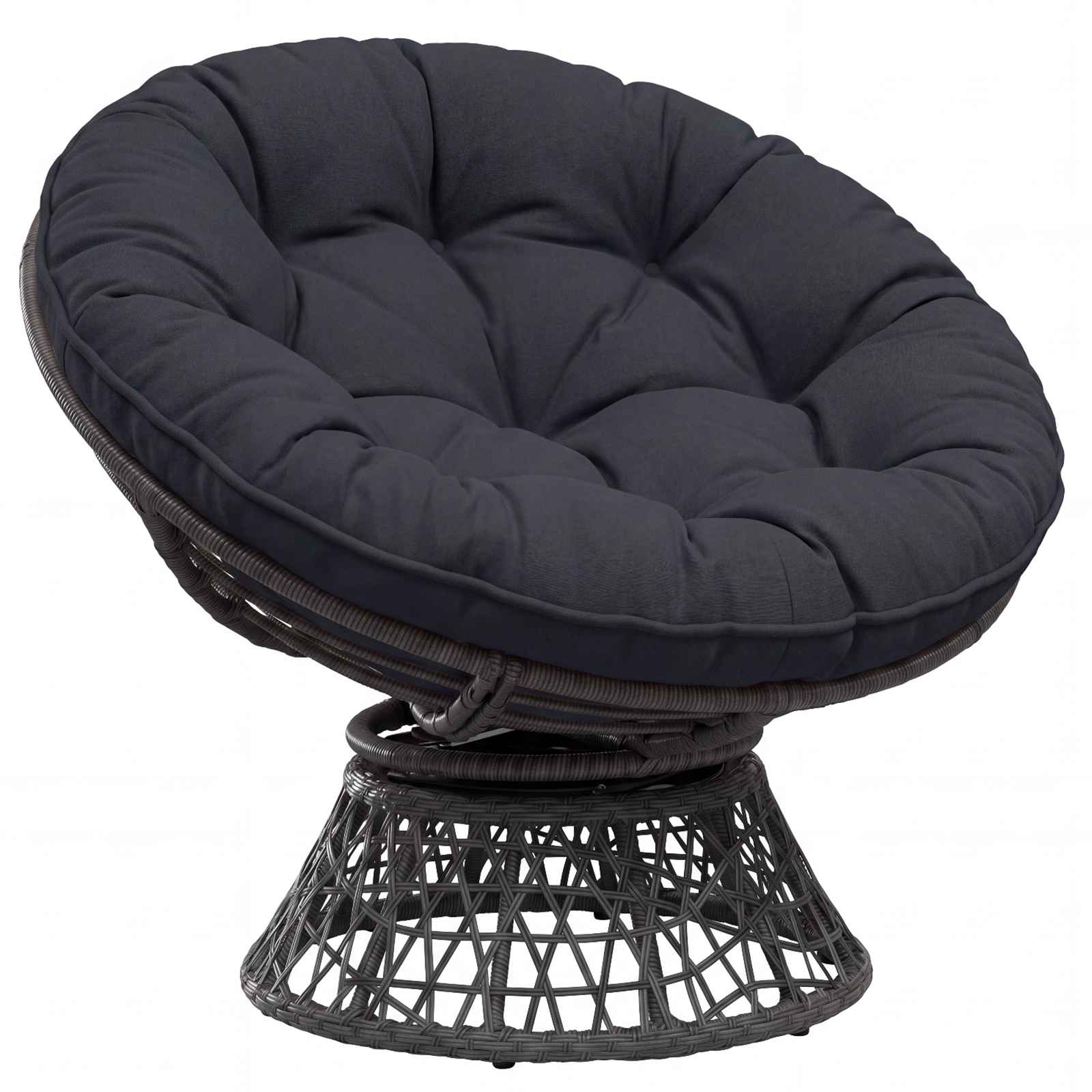 Cuscino per Sedia Appesa VIANEN 100% Poliestere Blu Scuro