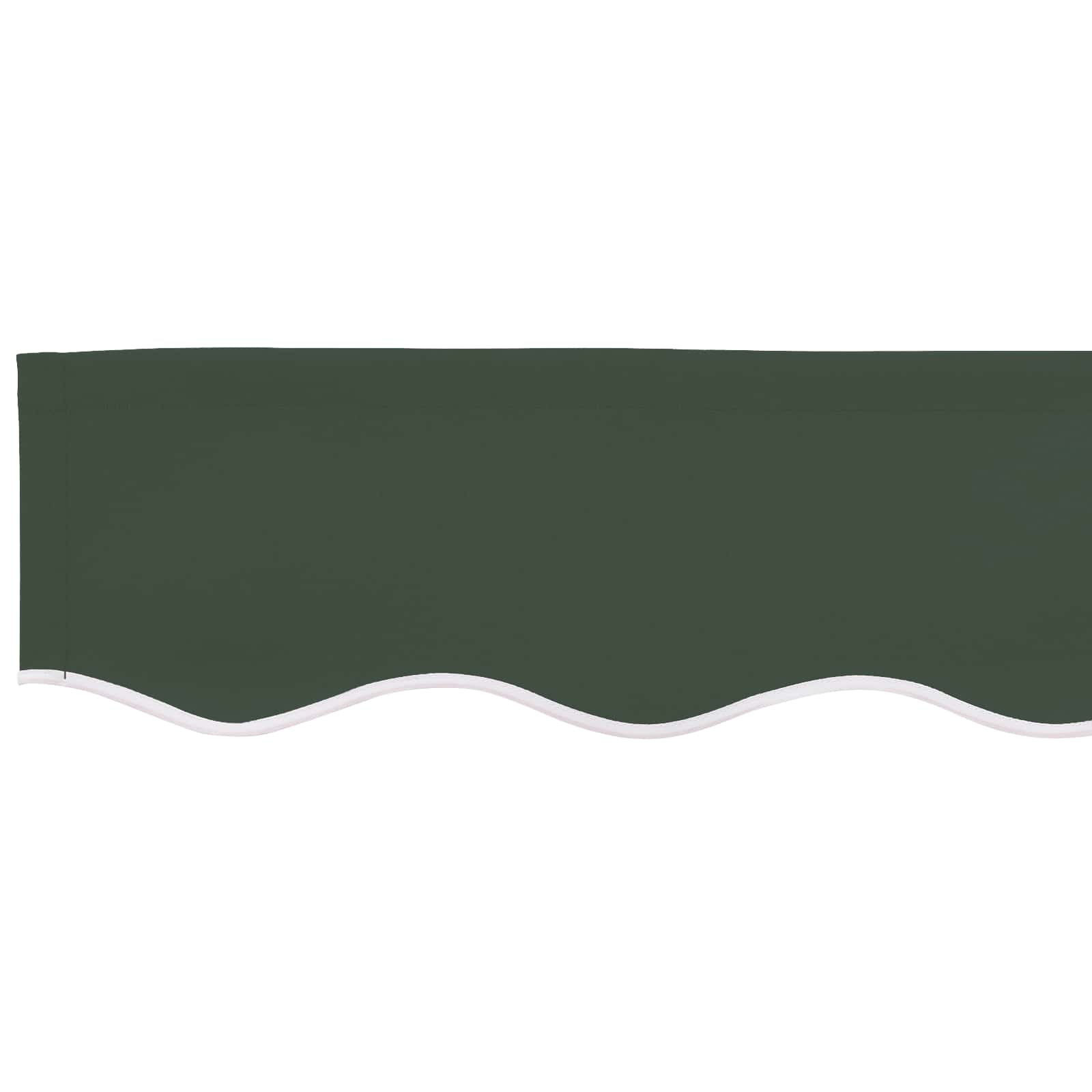 Telo di ricambio per tenda da sole per 4,5x3,5 m Verde Scuro