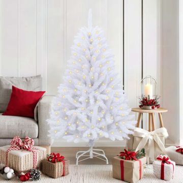 Ubby.it Albero di Natale artificiale Bianco 150 cm PVC e Metallo