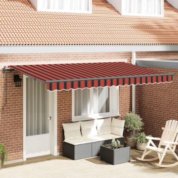Tenda retrattile Arancione 350 x 200 cm Tessuto