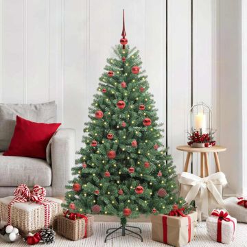 Albero di Natale Artificiale con Rami Pieghevoli Verde 150 cm