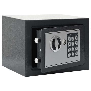 Cassetta di sicurezza digitale Grigio scuro 23 x 17 x 17 cm