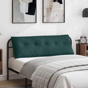 Cuscino per Schiena Verde Scuro 140 x 19 x 50 cm Tessuto