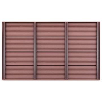 Pedana per Doccia Solare Marrone 101x63x5,5 cm in WPC