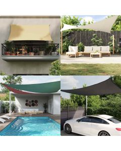 Parasole a Vela Oxford Triangolare 2,5x2,5x3,5 m Terracotta
