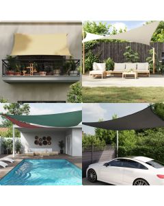 Parasole a Vela Oxford Rettangolare 2x2,5 m Giallo