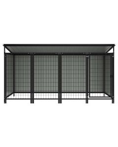 Box per Cani da Esterno 253x133x116 cm
