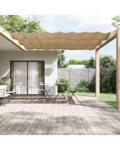 Paravento Verticale Tortora 60x600 cm in Tessuto Oxford