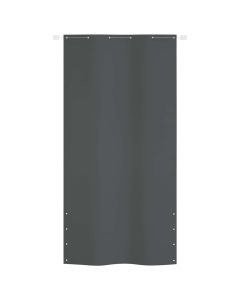 Paravento per Balcone Antracite 120x240 cm in Tessuto Oxford