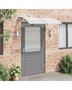 Tettoia per Porta Grigia 150x100 cm Policarbonato