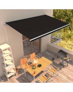 Tenda da Sole Retrattile Manuale 500x300 cm Antracite