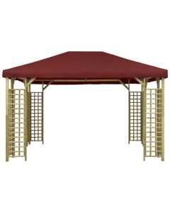 Gazebo 4x3 m Rosso Bordò