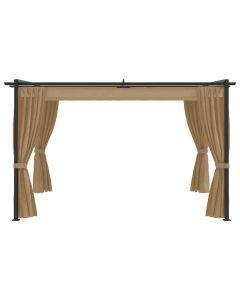 Gazebo 4x3 m Grigio Talpa