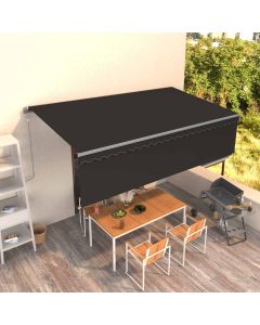 Tenda Sole Retrattile Automatica Parasole 5x3 m Antracite