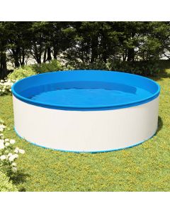 Piscina Fuori Terra con Skimmer e Pompa Sospesi 350x90cm Bianca