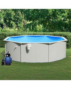 Piscina con Pompa Filtro a Sabbia 460x120 cm
