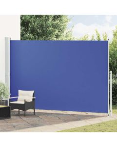 Tenda Laterale Retrattile per Patio 220x500 cm Blu