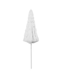 Ombrellone da Spiaggia Hawaii Bianco 300 cm