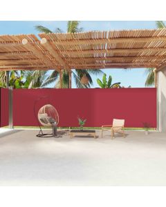 Tenda da Sole Laterale Retrattile Rossa 220x1200 cm