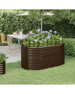 Letto Giardino Acciaio Zincato 152x80x68cm Marrone