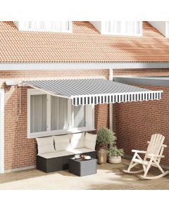 Tenda Sole Retrattile Manuale 350x250 cm Marrone