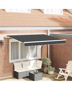 Tenda retrattile Antracite 300 x 200 cm Tessuto