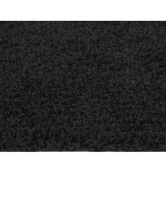Tappeto Shaggy a Pelo Alto Nero 80x150 cm
