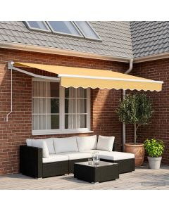 Tenda retrattile Sabbia 2,5 x 2 m 100% Poliestere e Alluminio