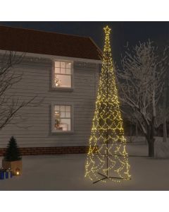Albero di Natale a forma di cono luce Bianca Calda 3000 LED 230x800 cm
