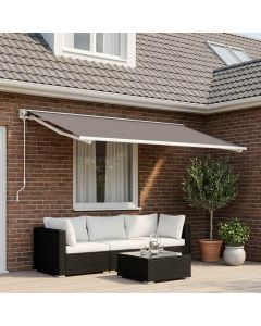 Telo di ricambio per tenda da sole Grigio Chiaro 500 × 350 cm